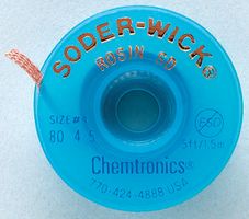 ITW CHEMTRONICS 75-3-10 BRAID, DESOLDERING, UNFLUXED SD, 10FT