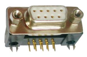 AMPHENOL COMMERCIAL PRODUCTS 6E17C009SAJ120 D SUB CONNECTOR, STANDARD, 9POS, RCPT