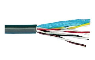 ALPHA WIRE 1255/8 BK005 SHLD MULTICOND CABLE 8COND 20AWG 100FT