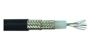 ALPHA WIRE 9217 BK001 COAXIAL CABLE, RG-217/U, 1000FT, BLACK
