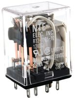 NTE ELECTRONICS R12-17D5-24N POWER RELAY, 4PDT, 24VDC, 5A, PLUG IN