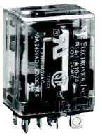 NTE ELECTRONICS R14-11D10-110 POWER RELAY, DPDT, 110VDC, 10A, PLUG IN