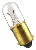 CEC INDUSTRIES 1866 INCAND LAMP, BA9S, T-3 1/4, 6.3V, 1.575W