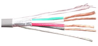 BELDEN 83504 002100 SHLD MULTICOND CABLE 4COND 24AWG 100FT
