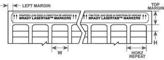 BRADY LAT-4-747-10 LABEL, IDENTIFICATION, 20.32MMX6.35MM