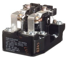TE CONNECTIVITY / POTTER & BRUMFIELD PRDA-11AYB-24 POWER RELAY, DPDT, 24VAC, 25A, PANEL