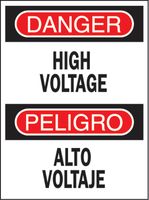 BRADY 38175 Bilingual English-Spanish Safety Sign