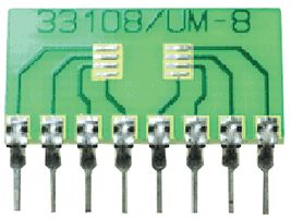 CAPITAL ADVANCED 33108 IC Adapter, 8-MSOP / TSSOP / MICROMAX / MICRO / MINI SO to 8-SIP