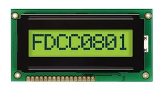 FORDATA FDCC0801A-NSWBBW-91LE LCD DISPLAY, 8X1, 3V, WHT B/L