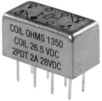 TE CONNECTIVITY / CII 3SBC2002A2 HIGH FREQUENCY RELAY, 26.5V, DPDT