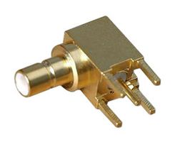 RADIALL R114665000 RF/COAXIAL, SMB JACK, R/A, 50OHM, SOLDER