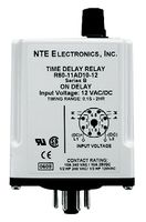 NTE ELECTRONICS R60-11AD10-120 TIME DELAY RELAY DPDT, 120MIN, 120VAC/DC