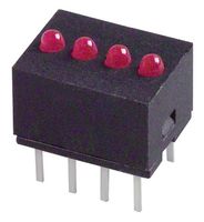 DIALIGHT 555-5003F INDICATOR, LED PCB, 4-LED, 2MM, RED, 5V