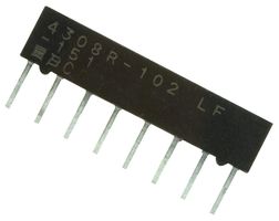 BOURNS 4308R-102-151LF RESISTOR, ISO RES N/W, 4, 150OHM, 2%, SIP