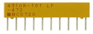 BOURNS 4310R-102-101LF RESISTOR, ISO RES N/W, 5, 100OHM, 2%, SIP
