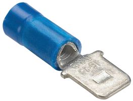 THOMAS & BETTS 14RB-250T TERMINAL, MALE DISCONNECT, 0.25IN, BLUE