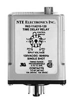 NTE ELECTRONICS R62-11AD10-120 TIME DELAY RELAY DPDT, 120MIN, 120VAC/DC