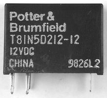 TE CONNECTIVITY / POTTER & BRUMFIELD T81H5D312-12 SIGNAL RELAY, SPDT, 12VDC, 1A, THD