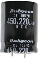 RUBYCON 220MXG680MSN22X45 CAPACITOR ALUM ELEC 680UF, 220V, SNAP-IN