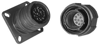 ITT CANNON MS27467T15F35P CIRCULAR CONNECTOR PLUG SIZE 15, 37POS, CABLE