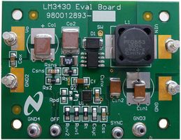 NATIONAL SEMICONDUCTOR LM3430EVAL/NOPB BOOST CONTROLLER EVAL BOARD