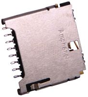AMPHENOL COMMERCIAL PRODUCTS 114-00841-68 MEMORY CARD CONNECTOR, MICROSD, 8POS