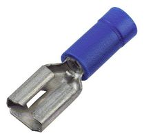THOMAS & BETTS 14RB-250F TERMINAL, FEMALE DISCONNECT, 0.25IN BLUE