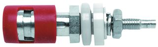 POMONA 4995-2 BINDING POST, 15A, TURRET, RED