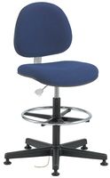 BEVCO V850SMG ESD Task Stool on Glides w/Footring