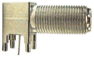 TE CONNECTIVITY 5-1634540-1 RF/COAXIAL, F JACK, R/A, 75OHM, SOLDER
