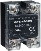CRYDOM CL240D10 SOLID-STATE PANEL MOUNT, 3-32VDC, 10A