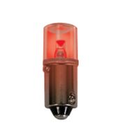 CEC INDUSTRIES LM1090MB-R LED, RPL, BULB, RED, T-3 1/4, BA9S
