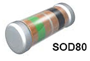 FAIRCHILD SEMICONDUCTOR LL4148 SMALL SIGNAL DIODE, 100V 200mA SOD-80
