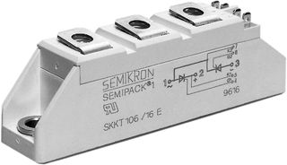 SEMIKRON SKKD81/16 RECTIFIER MODULE, 1.6KV 82A SEMIPACK 1