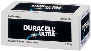 DURACELL MX1500BKD ALKALINE MNO2 BATTERY, 1.5V, AA