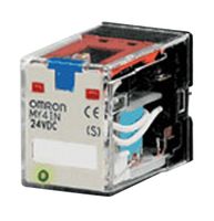OMRON INDUSTRIAL AUTOMATION - MY4ZIN AC110/120 (S) - POWER RELAY, 3A, 4PDT, PLUG-IN