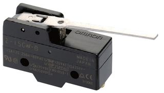 OMRON INDUSTRIAL AUTOMATION Z-15GW4 MICROSWITCH, HINGELEVER, SPDT, 500V, 15A