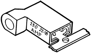 TE CONNECTIVITY / AMP 2-520336-2 TERMINAL, FLAG DISCONNECT, 0.187IN, RED