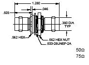 TROMPETER ELECTRONICS BJ28 RF/COAXIAL ADAPTER, BNC JACK-BNC JACK