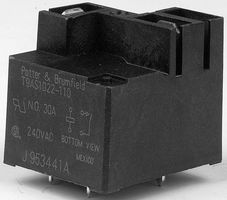 TE CONNECTIVITY / POTTER & BRUMFIELD T9AS1D22-12 POWER RELAY SPST-NO 12VDC, 30A, PC BOARD
