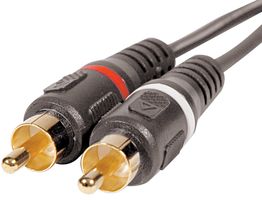 STELLAR LABS 24-9517 RCA AUDIO/VIDEO CABLE, 100FT, BLACK