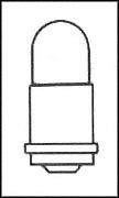 OSRAM SYLVANIA 56 LAMP, INCANDESCENT, W2.1X4.9D, 5V