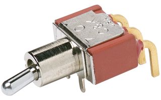 C & K COMPONENTS 7211MD9ABE SWITCH, TOGGLE, DPDT, 20V